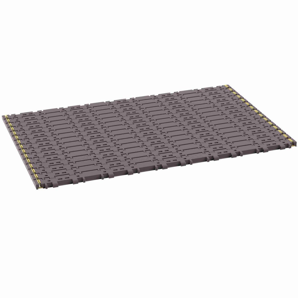 Rexnord 7956NT Side-flexing Flush Grid, Material: Brown High Performance, Width: 30in, Pitch: 1.25in - 10464504