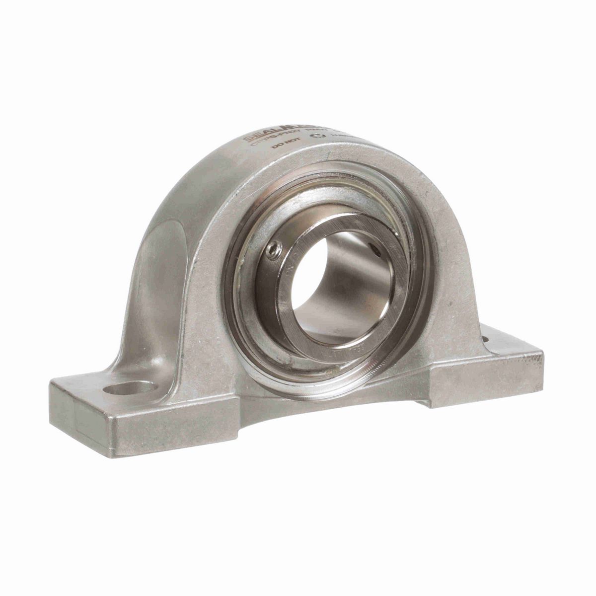 Sealmaster Mounted Stainless Steel Two Bolt Pillow Block Ball Bearing - 52100 Bearing Steel, Phosphorus Nickel Coated - Setscrew Lock - Corrosion Resistant - Reduced Maintenance - Lubed for Life - CRPS-PN27 RMW
