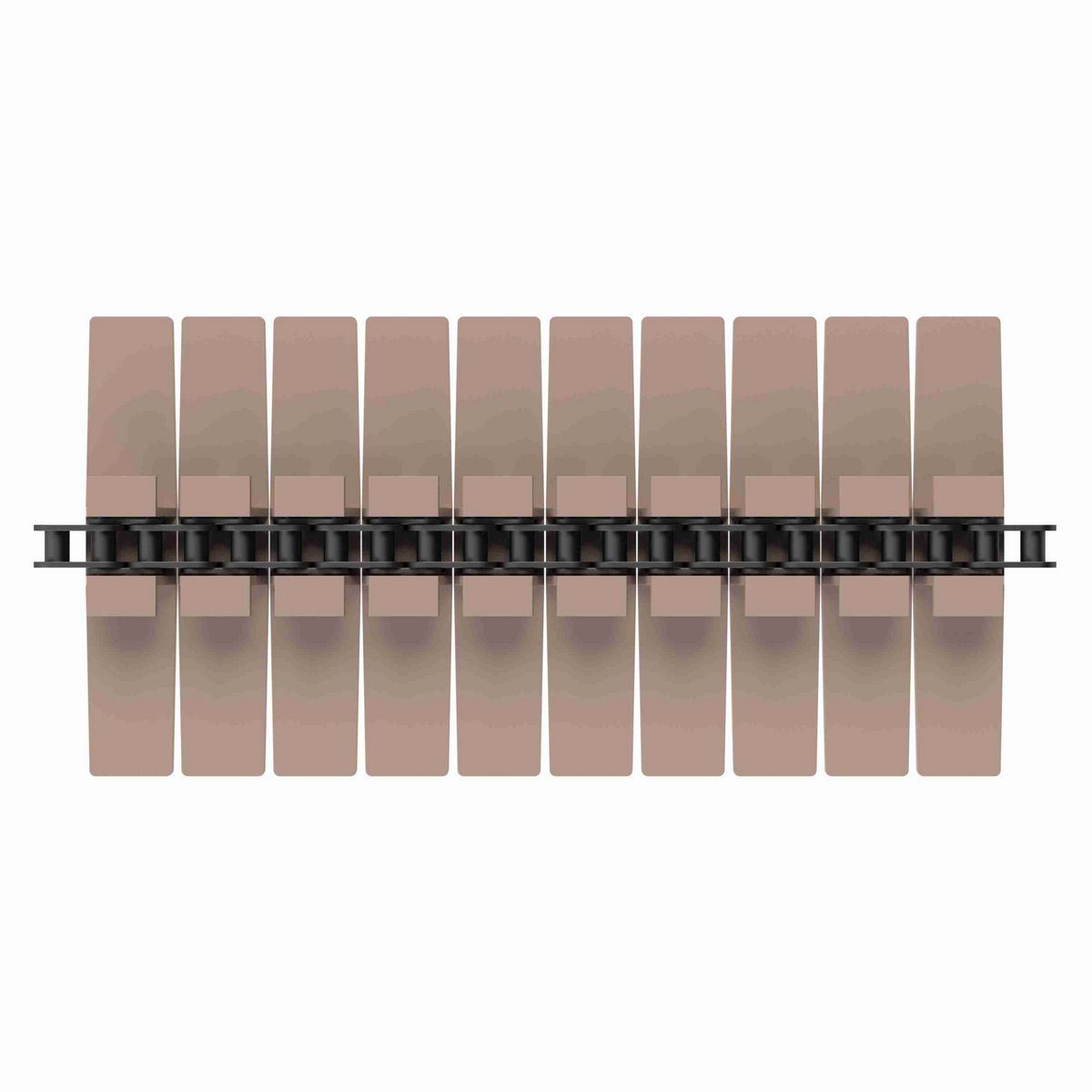 Rexnord 1873TAB SuperGrip™ Side-flexing SuperGrip™, Material: Tan Low Friction, Width: 7.5in, Pitch: 1.5in - 81430671