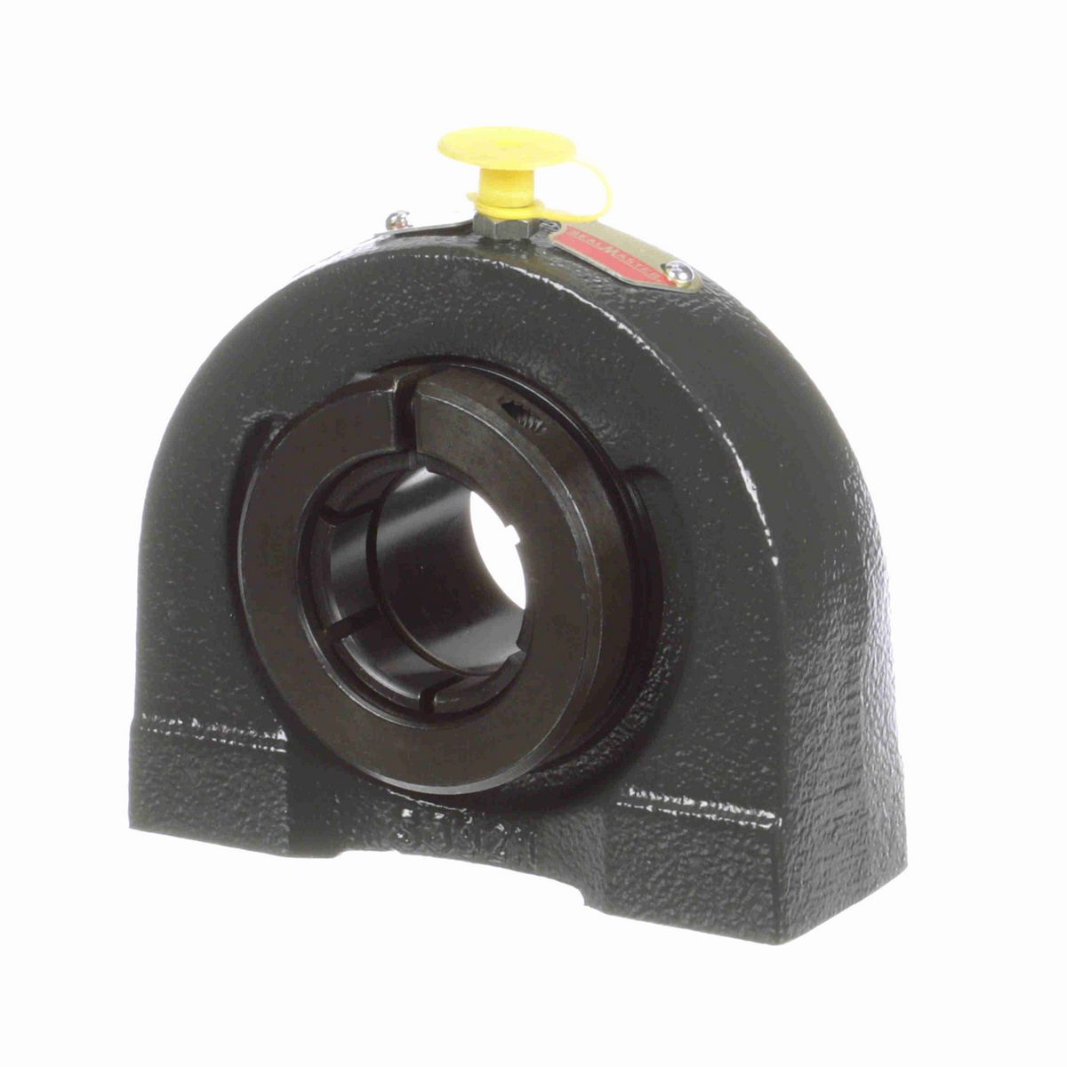 Sealmaster Mounted Cast Iron Tapped Base Pillow Block Ball Bearing - 52100 Bearing Steel, Black Oxided - Concentric Lock - TB-19T