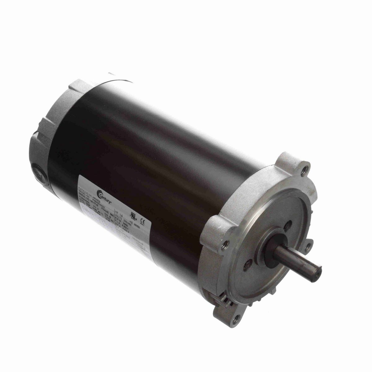 Century General Purpose Pump Motor, 1.50 HP, 3 Ph, 60/50 Hz, 230/460 V, 3600 RPM, 56C Frame, ODP - H609ES