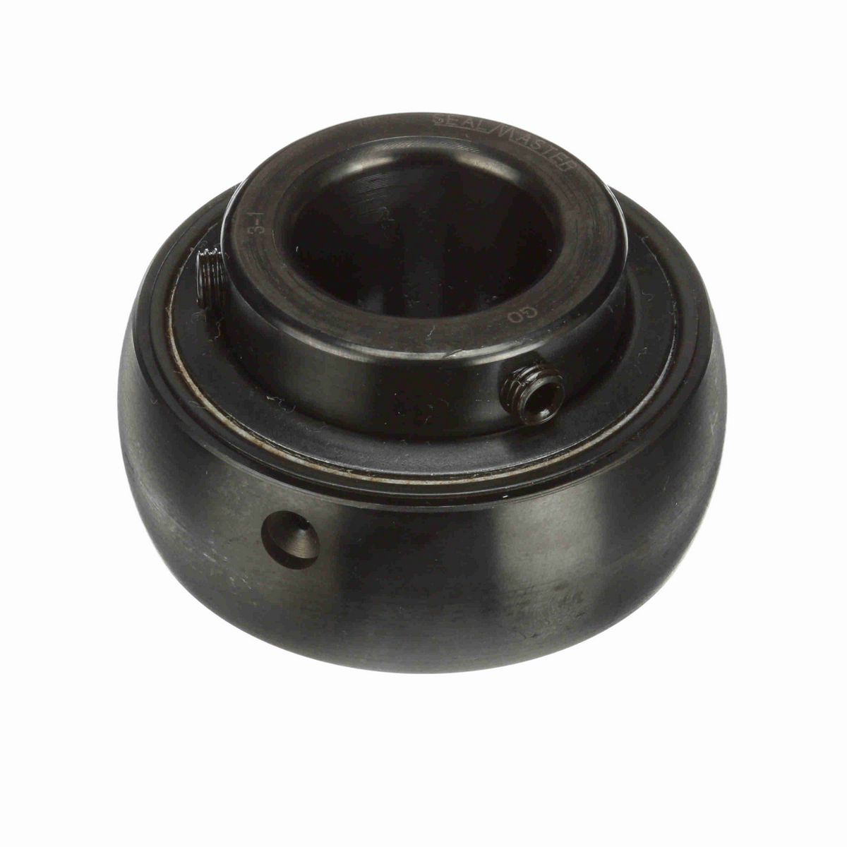 Sealmaster Mounted Insert Only Ball Bearing - 52100 Bearing Steel, Black Oxided - Setscrew Lock - 3-1