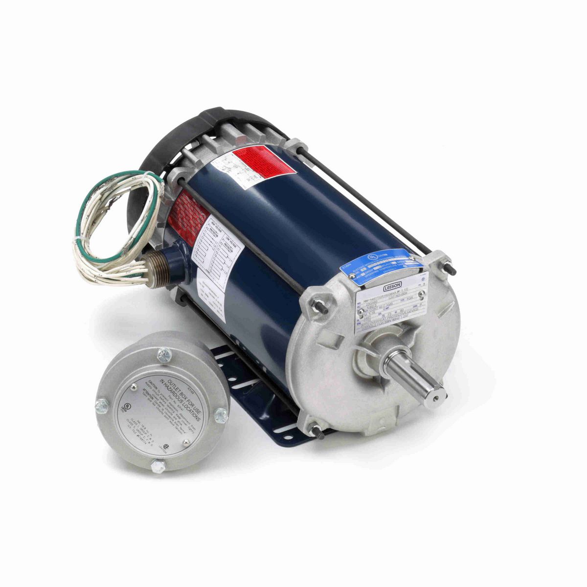 LEESON Explosion Proof Motor, 1.50 HP, 3 Ph, 60 Hz, 230/460 V, 1800 RPM, 145T Frame, EPFC - I508