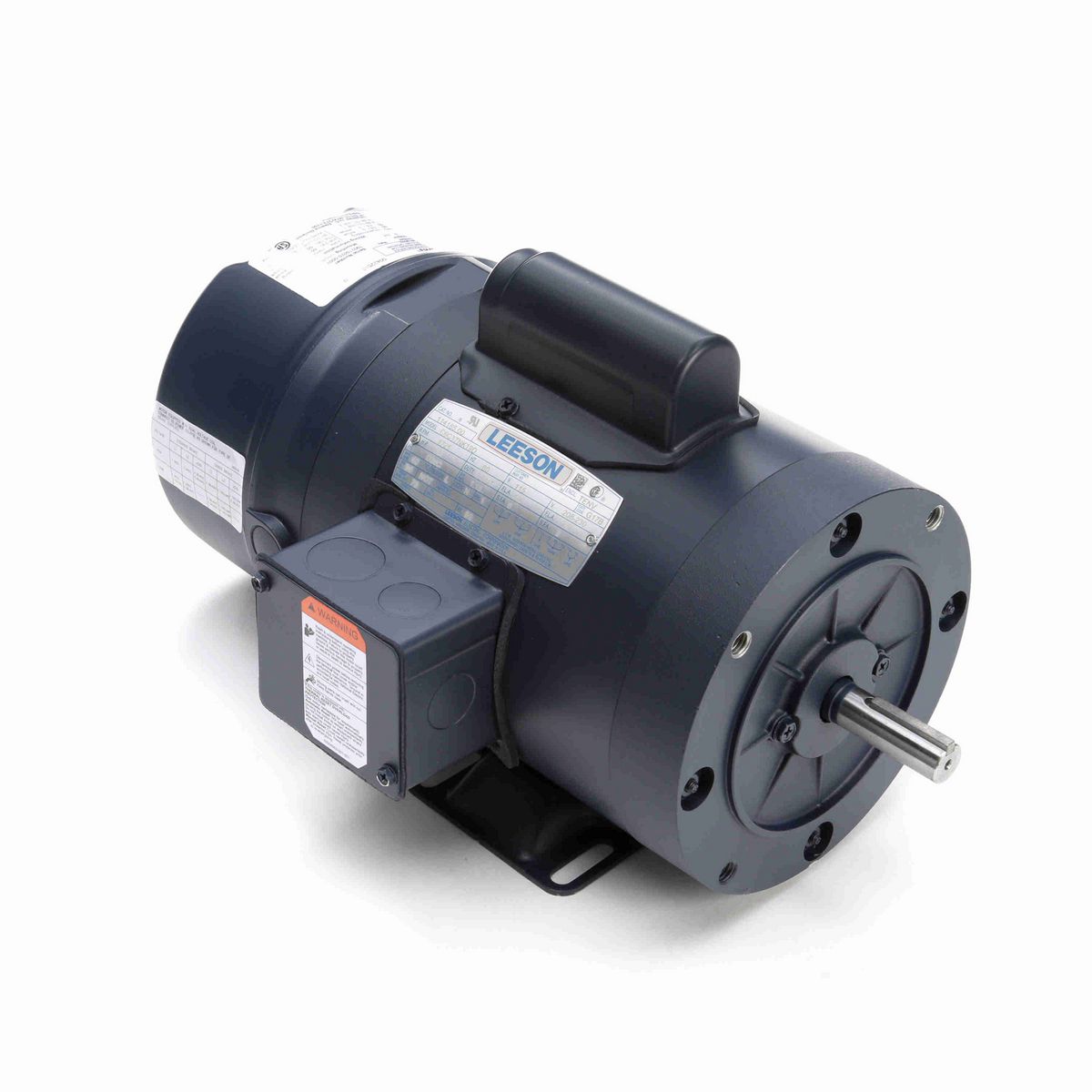 LEESON Brake Motor, 0.33 HP, 1 Ph, 60 Hz, 115/230 V, 1800 RPM, 56C Frame, TENV - 114165.00