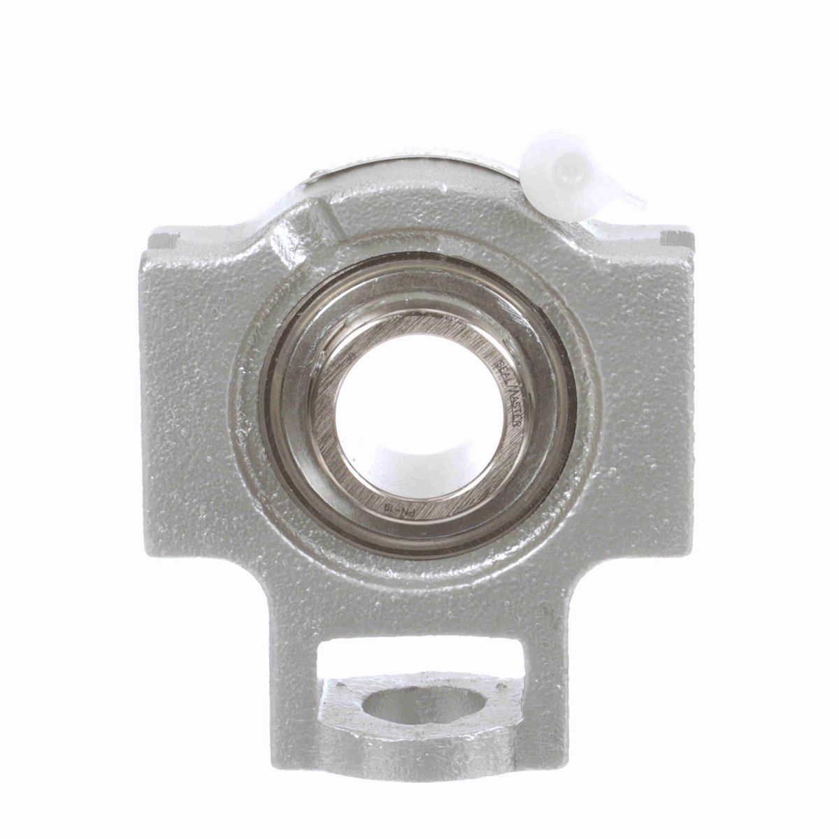 Sealmaster Mounted Flouropolymer Coated Cast Iron Wide Slot Take Up Ball Bearing - 52100 Bearing Steel, Phosphorus Nickel Coated - Setscrew Lock - Corrosion Resistant - CRSTF-PN19