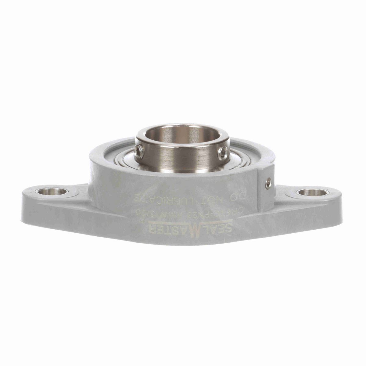 Sealmaster Mounted Composite Two Bolt Flange Ball Bearing - 52100 Bearing Steel, Phosphorus Nickel Coated - Setscrew Lock - Corrosion Resistant - Reduced Maintenance - Lubed for Life - CRFTC-PN23 RMW