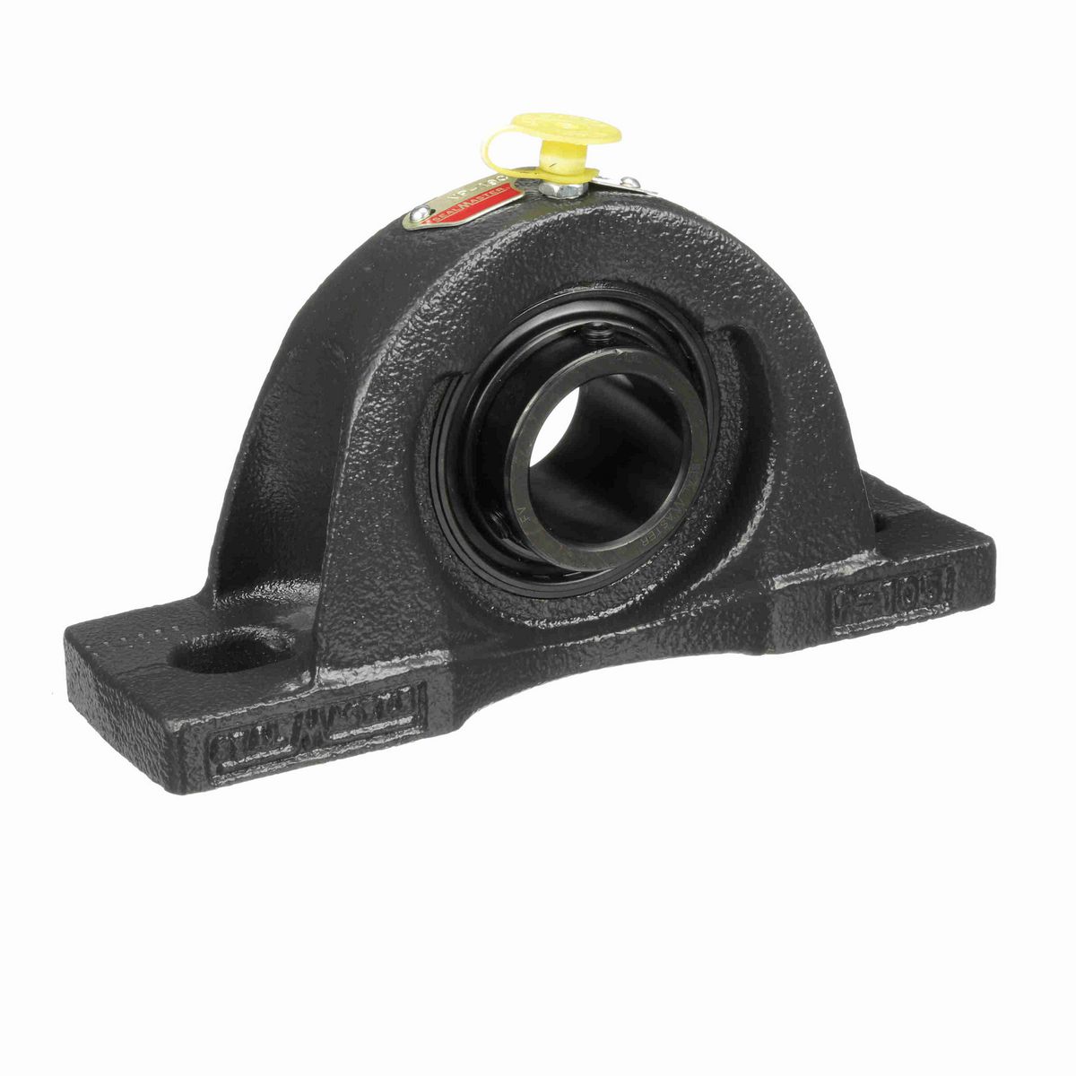Sealmaster Mounted Cast Iron Two Bolt Pillow Block Ball Bearing - 52100 Bearing Steel, Black Oxided - Setscrew Lock - NP-19C