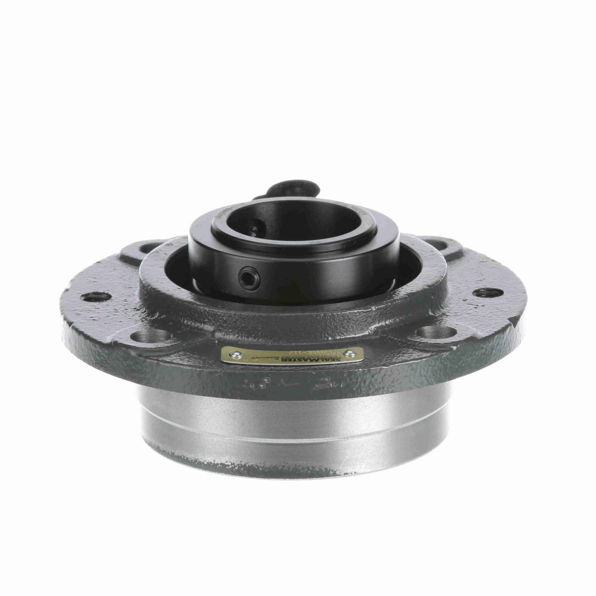 Sealmaster Mounted Cast Iron Piloted Flange Spherical Roller - 52100 Bearing Steel, Black Oxided - Collar Mount Lock - USFC5000E-112