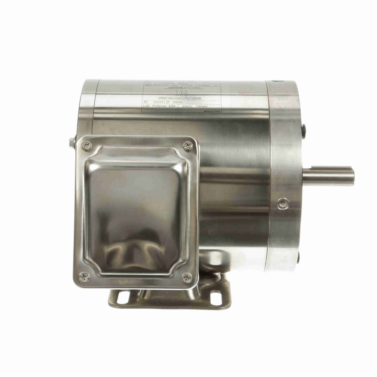 LEESON General Purpose Motor, 0.75 HP, 3 Ph, 60 Hz, 575 V, 3600 RPM, 56C Frame, TENV - 191233.00
