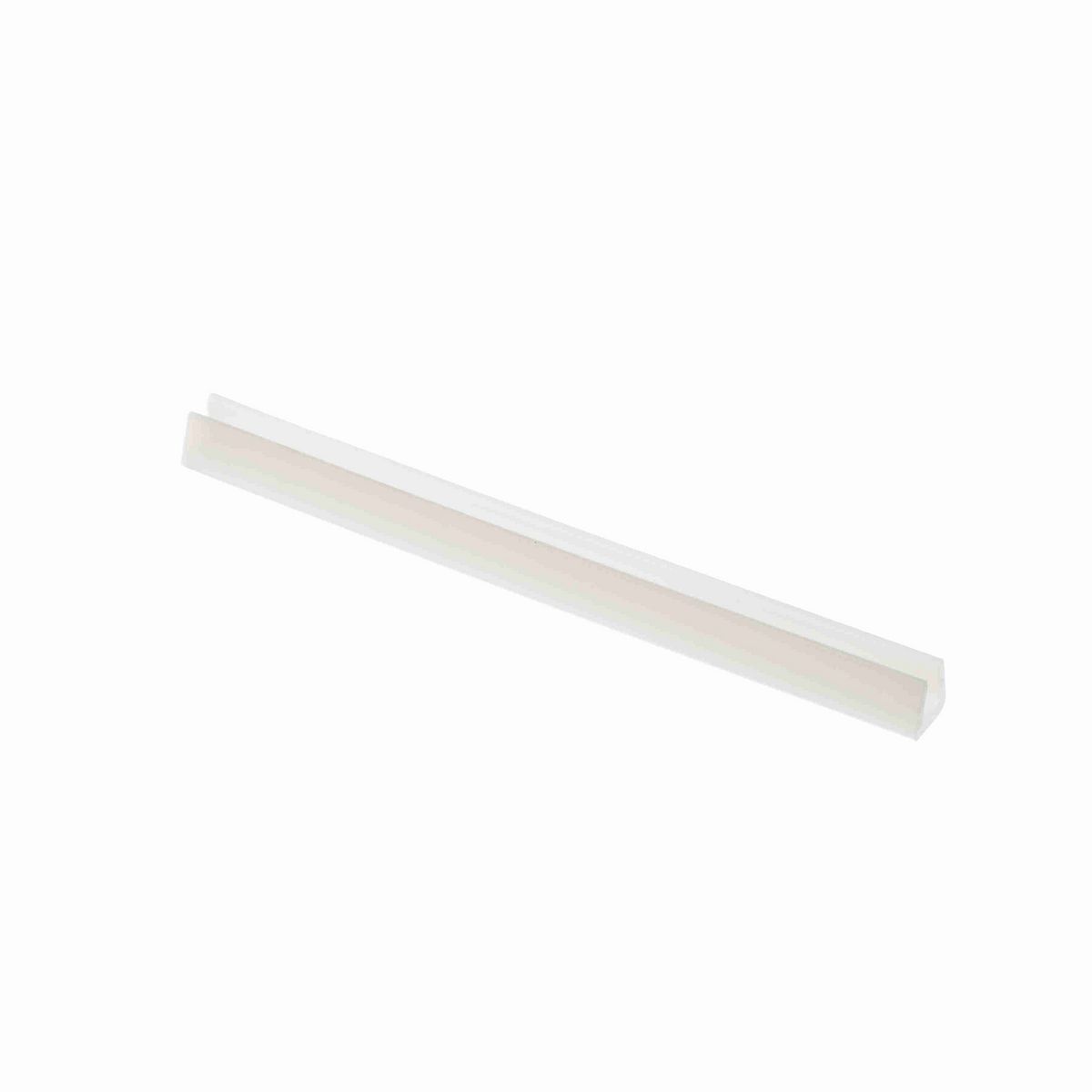 System Plast Bar Cap: 0.63"W X 0.75"H X 120"L White UHMW-PE - VG-P14HD-10