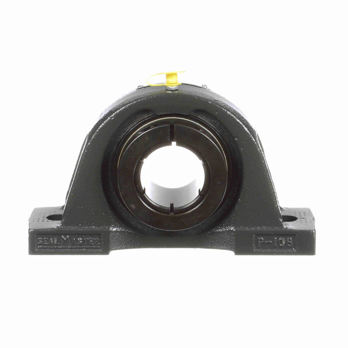 Sealmaster Mounted Cast Iron Two Bolt Pillow Block Ball Bearing - 52100 Bearing Steel, Black Oxided - Concentric Lock - NP-26T