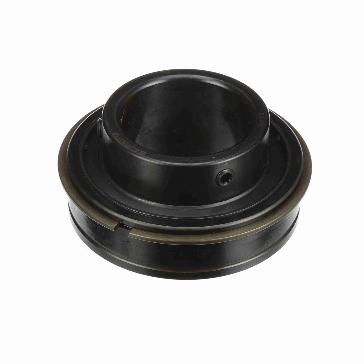 Sealmaster Mounted Insert Only Ball Bearing - 52100 Bearing Steel, Black Oxided - Setscrew Lock - ER-43C