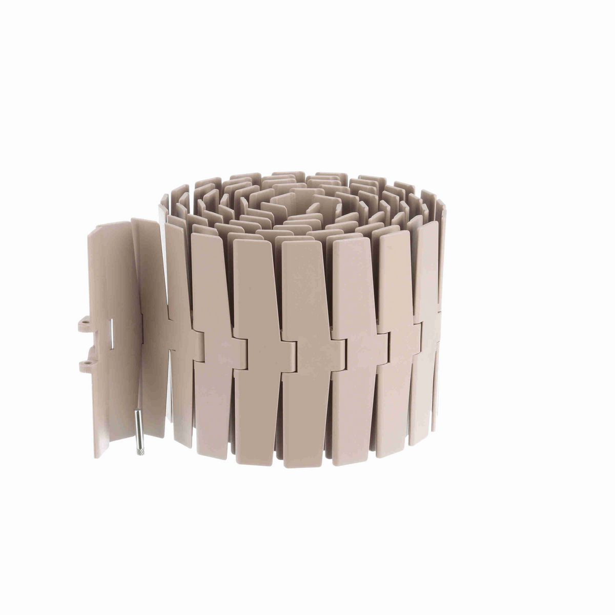 System Plast 880M Side-flexing Solid Top, Material: Tan Low Friction, Width: 7.5in, Pitch: 1.5in - LF880M-K750