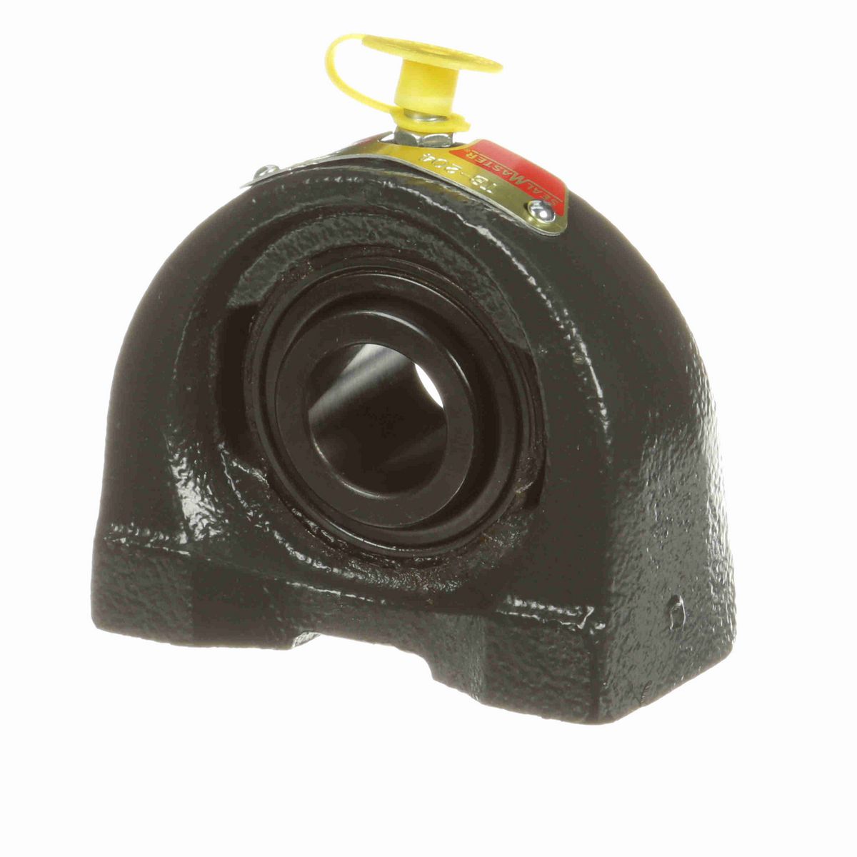 Sealmaster Mounted Cast Iron Tapped Base Pillow Block Ball Bearing - 52100 Bearing Steel, Black Oxided - Setscrew Lock - TB-204