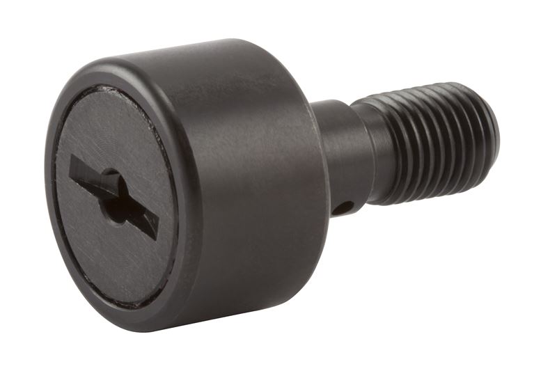 Игольчатый опорный ролик с цапфой RBC S24L, цилиндрический, с уплотнением, со шлицем под отвёртку