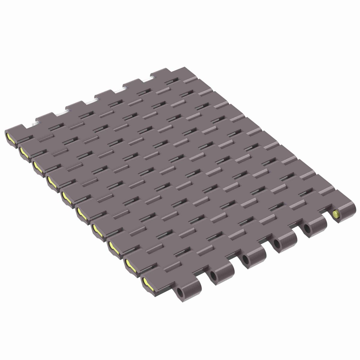Rexnord 1505 Straight Running Solid Top, Material: Brown High Performance, Width: 4.5in, Pitch: 15mm - 81425421