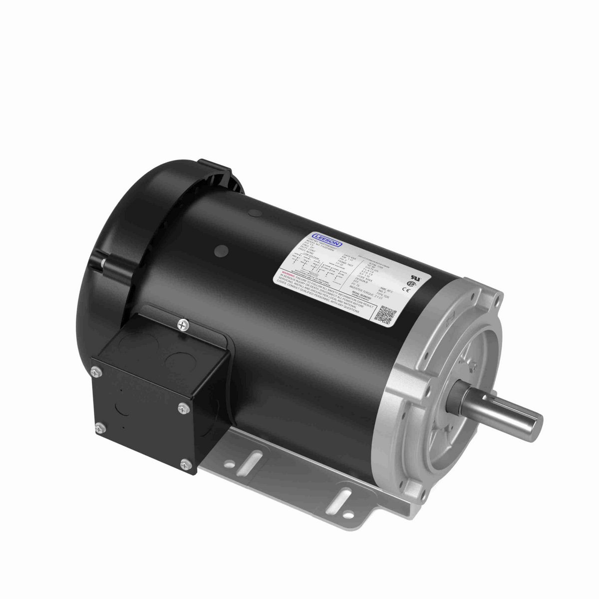 LEESON AC-1.50HP-575V-3Ph-60HZ-1755RPM-145T-DP-IP22-Thermostat-PREMIUM Eff-Base Removable - FX32FB006