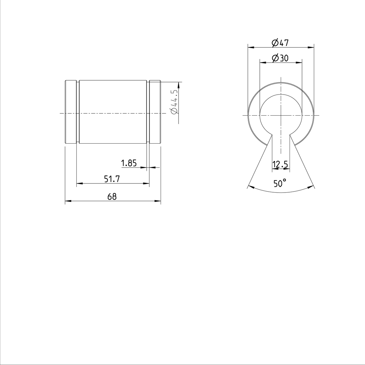 Стандартная линейная втулка Bosch Rexroth KBM-O-30-DD [R063203000]