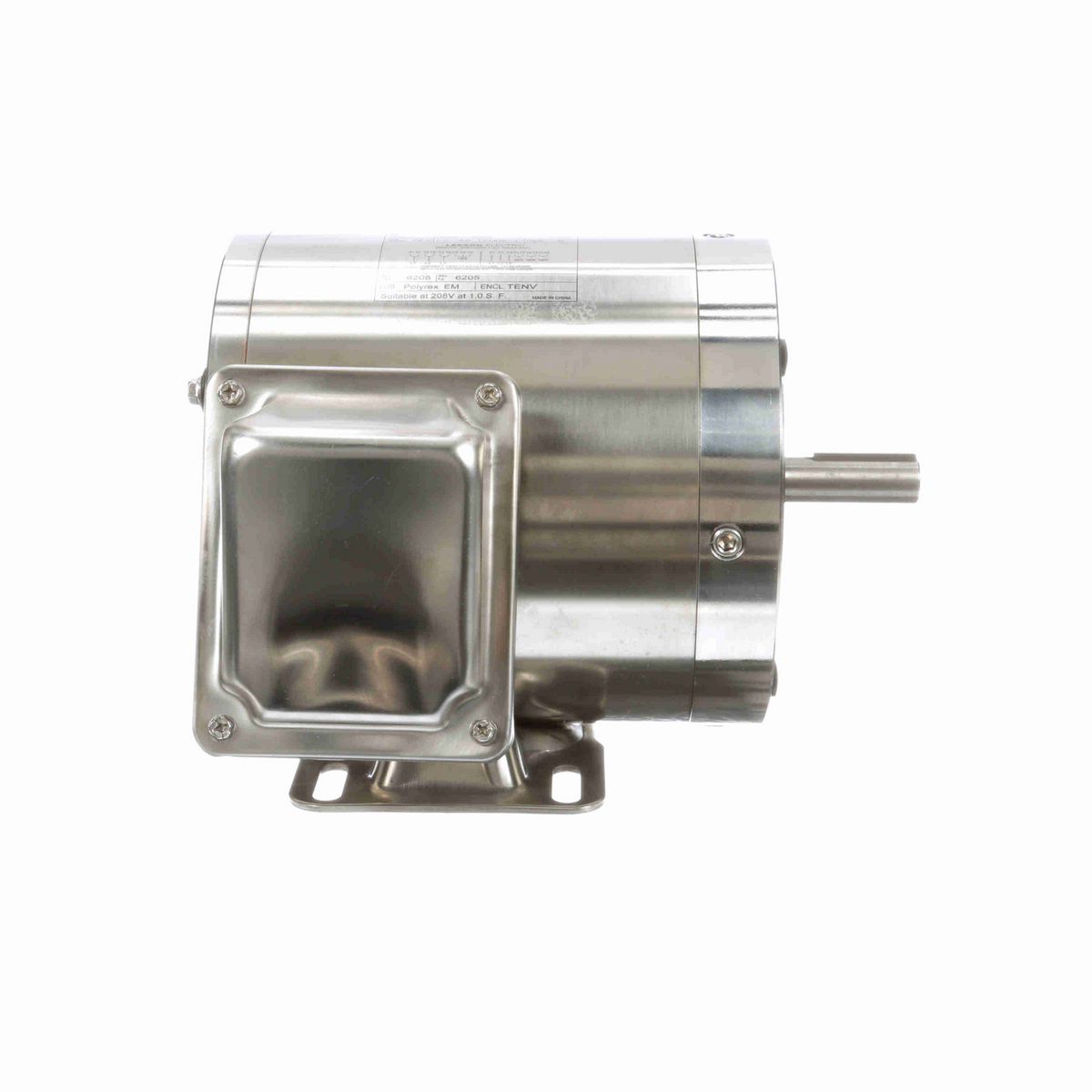LEESON SST Duck™ General Purpose Motor, 0.75 & 0.50 HP, 3 Ph, 60 & 50 Hz, 230/460 & 190/380 V, 3600 & 3000 RPM, 56C Frame, TENV - 191206.00