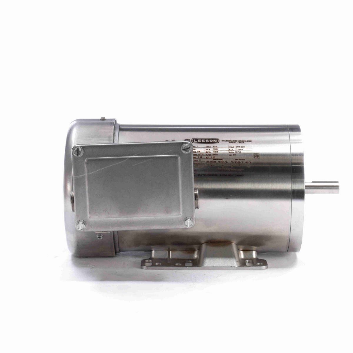 LEESON Premium Duck™ General Purpose Motor, 1.50 HP, 1 Ph, 60 Hz, 115/230 V, 3600 RPM, 56HC Frame, TEFC - 116482.00