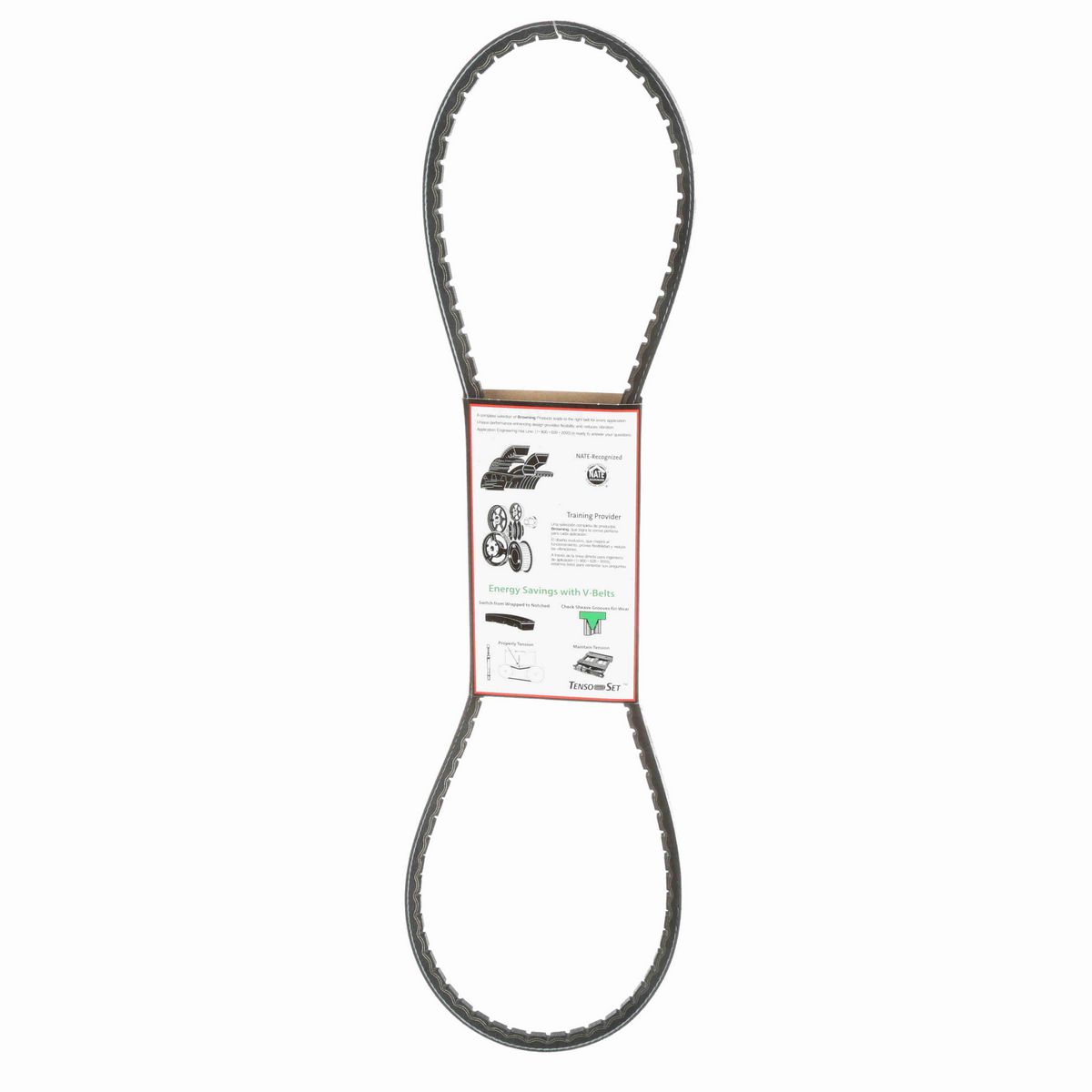 Browning EPDM Notched Belt 98% Efficient - 3VX475