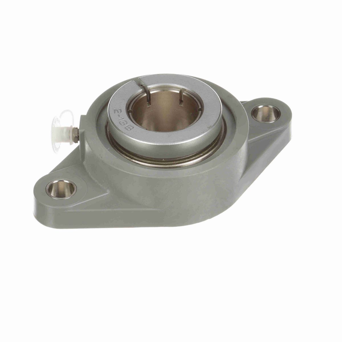 Sealmaster Mounted Composite Two Bolt Flange Ball Bearing - 52100 Bearing Steel, Phosphorus Nickel Coated - Concentric Lock - Corrosion Resistant - CRFTC-PN20RT