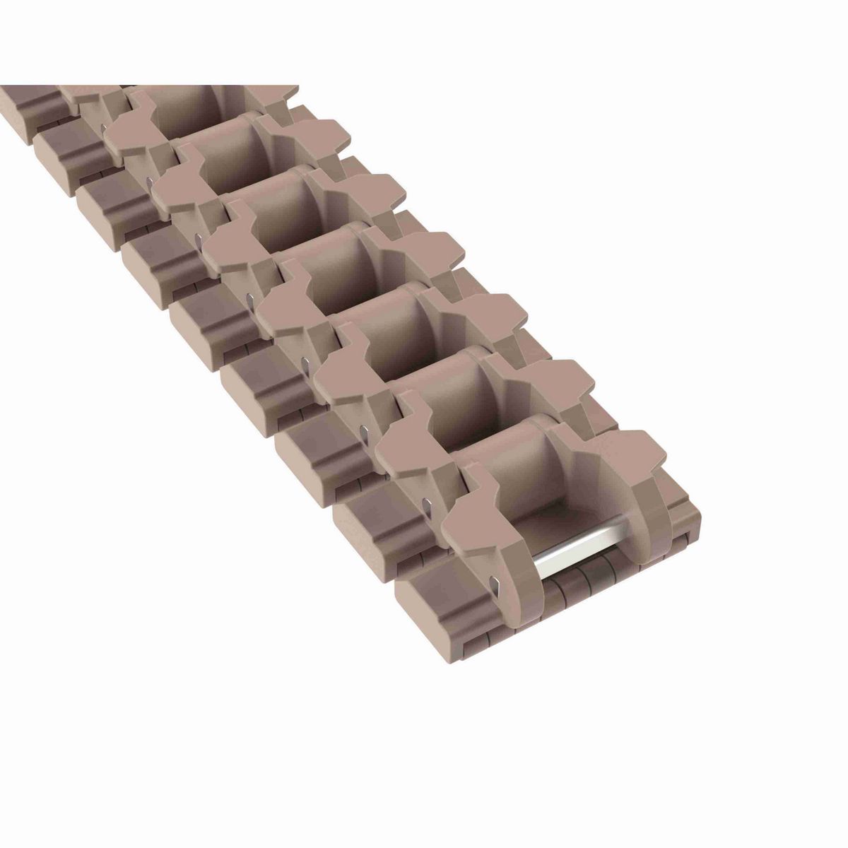 Rexnord 882TAB LBP Side-flexing Low Backline Pressure, Material: Tan Low Friction, Width: 3.75in, Pitch: 1.5in - LBP882TK3.75