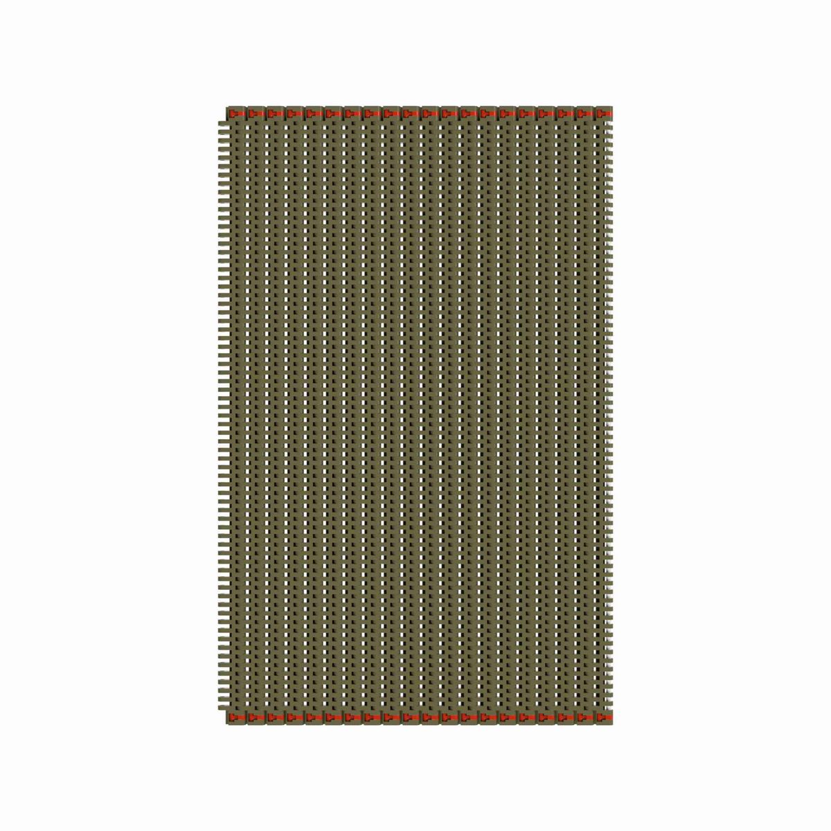 Rexnord 8505 Straight Running Flush Grid, Material: Khaki High Temperature, Width: 48in, Pitch: 0.75in - 10713509
