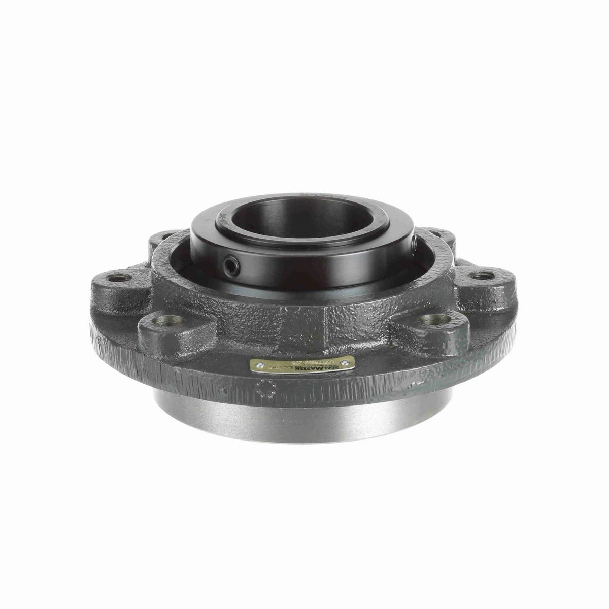 Sealmaster Mounted Ductile Iron Piloted Flange Spherical Roller - 52100 Bearing Steel, Black Oxided - Collar Mount Lock - USFCE5000-208