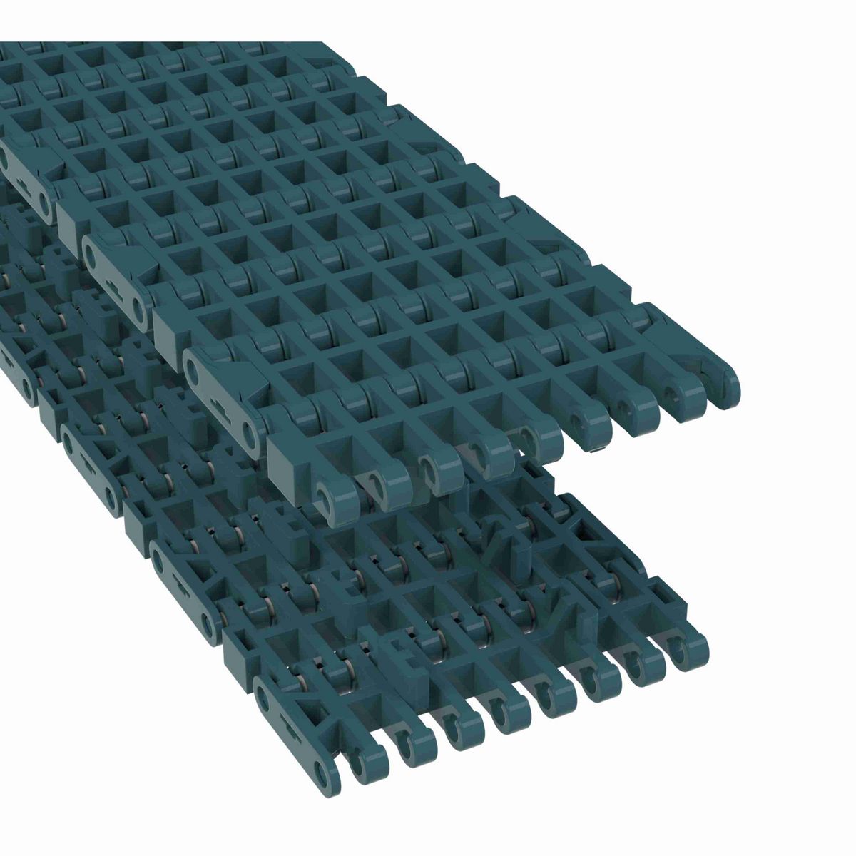 Rexnord 1000FG Straight Running Flush Grid, Material: Green Low Friction Acetal, Width: 85mm, Pitch: 1in - 874.43.10