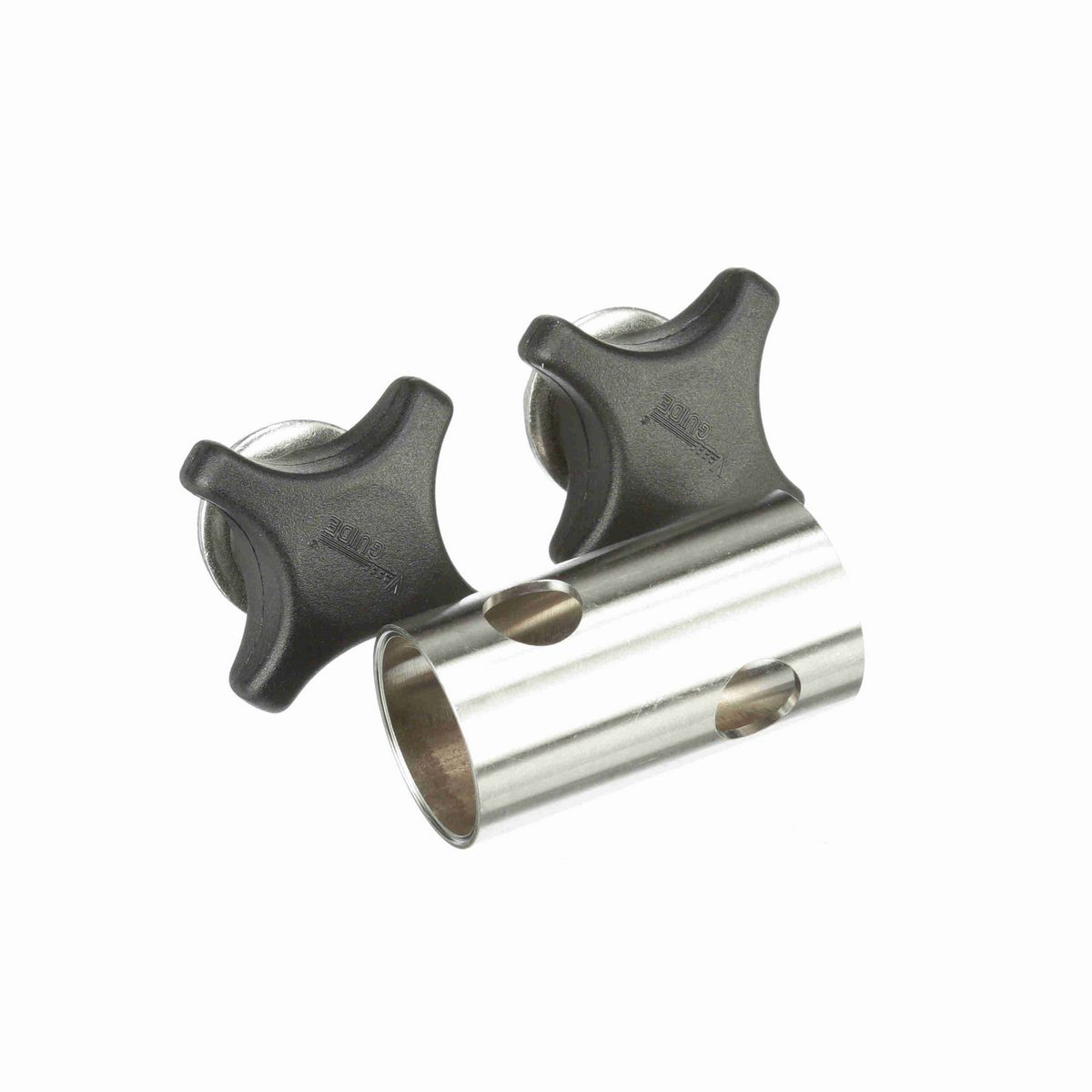 System Plast Cross Block for 1/2-in round x 1/2-in round w/ 2 Knobs - VG-621S-12-12