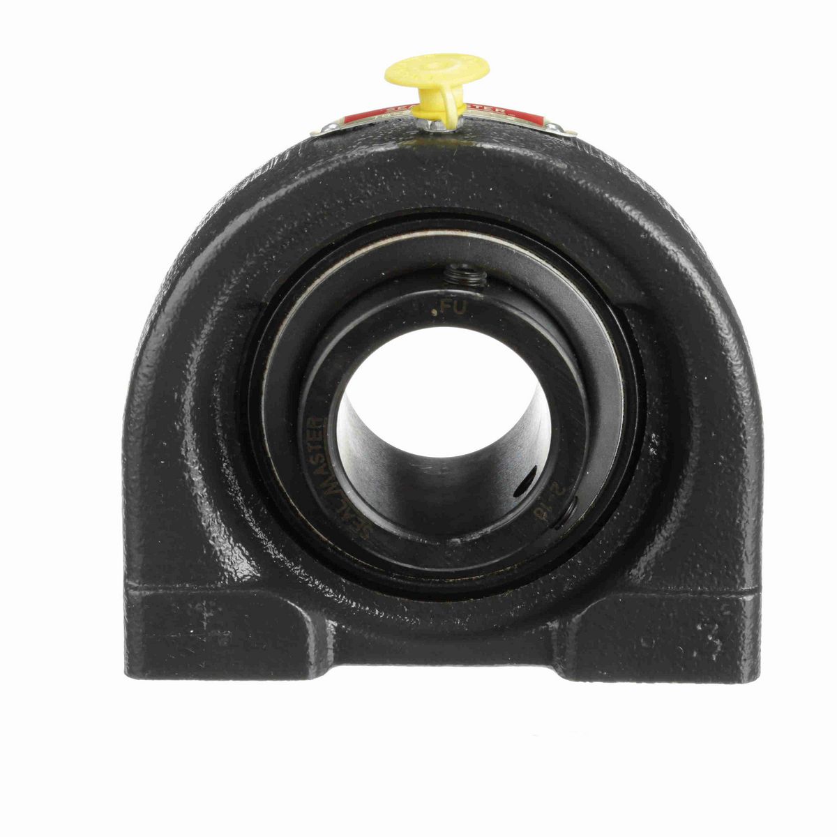 Sealmaster Mounted Cast Iron Tapped Base Pillow Block Ball Bearing - 52100 Bearing Steel, Black Oxided - Setscrew Lock - TB-24