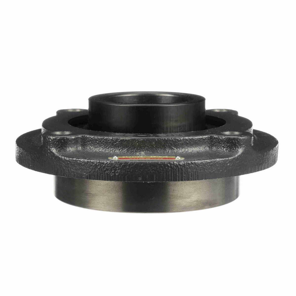 Sealmaster Mounted Cast Iron Flange Cartridge Ball Bearing - 52100 Bearing Steel, Black Oxided - Setscrew Lock - SFC-43
