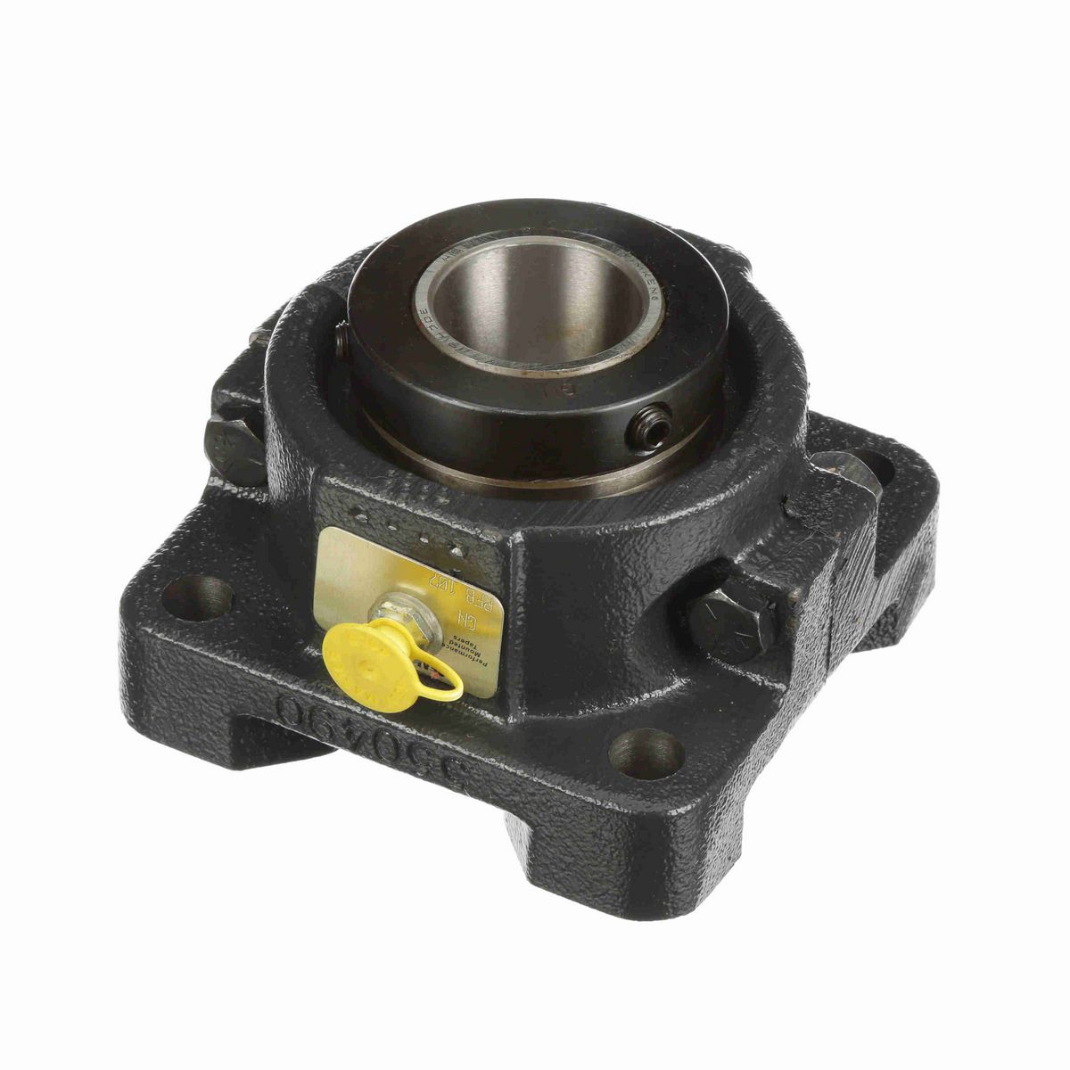 Sealmaster Mounted Cast Iron Four Bolt Flange Tapered Roller - 52100 Bearing Steel - Double Collar Mount Lock - RFB 107