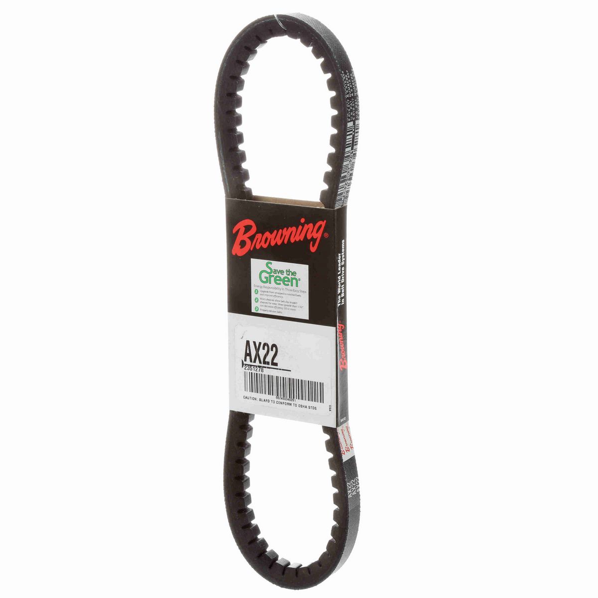Browning EPDM Notched Belt 98% Efficient - AX22