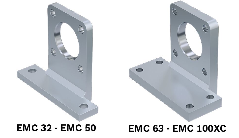 Крепление на ножке для установки на крышке или боковом ременном приводе Bosch Rexroth EMC100XC BG [R15617B105]