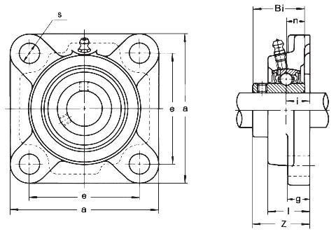 Подшипниковый узел ASAHI type UCF 200, UCF 218 [502722]