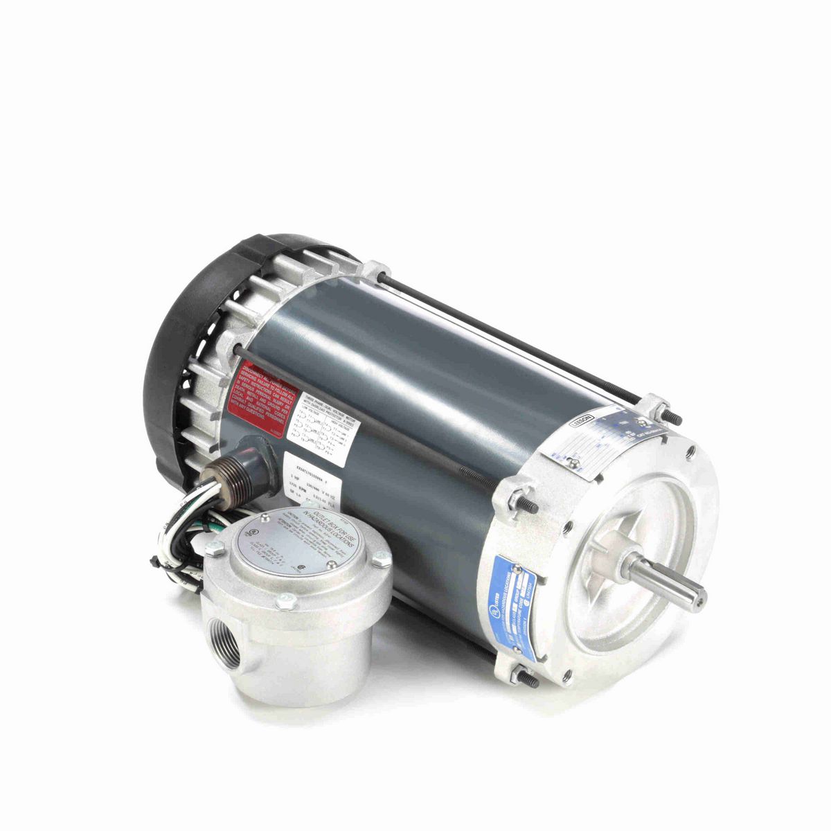 LEESON Explosion Proof Motor, 1 HP, 3 Ph, 60 Hz, 230/460 V, 1800 RPM, 56C Frame, EPFC - G841A