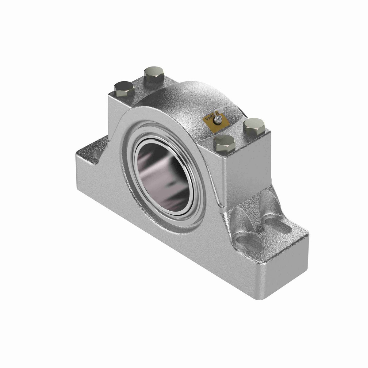 Sealmaster Mounted Flouropolymer Coated Cast Iron Four Bolt Pillow Block Tapered Roller - 52100 Bearing Steel - Collar Mount Lock - Corrosion Resistant - RPBA 408-C4 CR