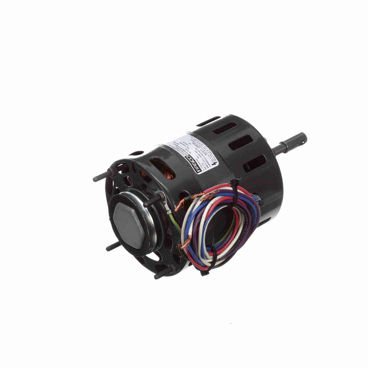 FASCO Refrigeration Motor, 1/10 HP, 1 Ph, 50/60 Hz, 115/208-230 V, 1550 RPM, 1 Speed, 4.4" Diameter, OAO - D481
