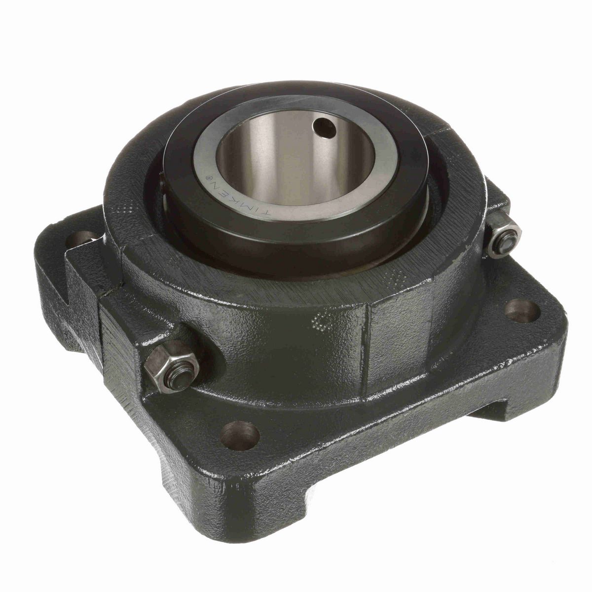 Sealmaster Mounted Cast Iron Four Bolt Flange Tapered Roller - 52100 Bearing Steel - Double Collar Mount Lock - RFB 303C