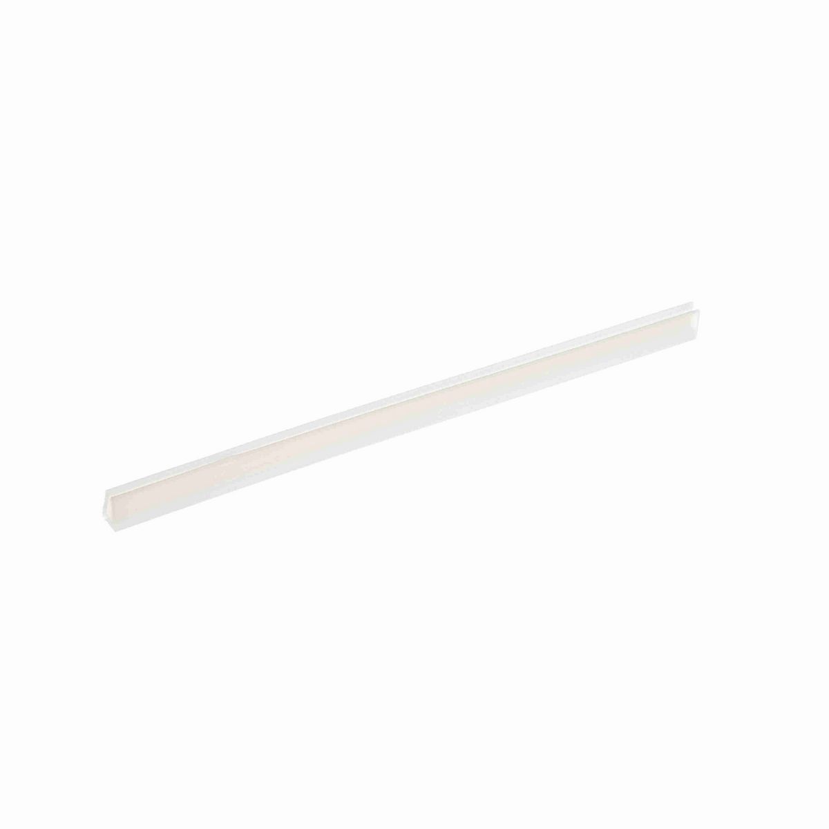 System Plast Bar Cap: 0.25"W X 0.34"H X 240"L White UHMW-PE - VG-P204-20
