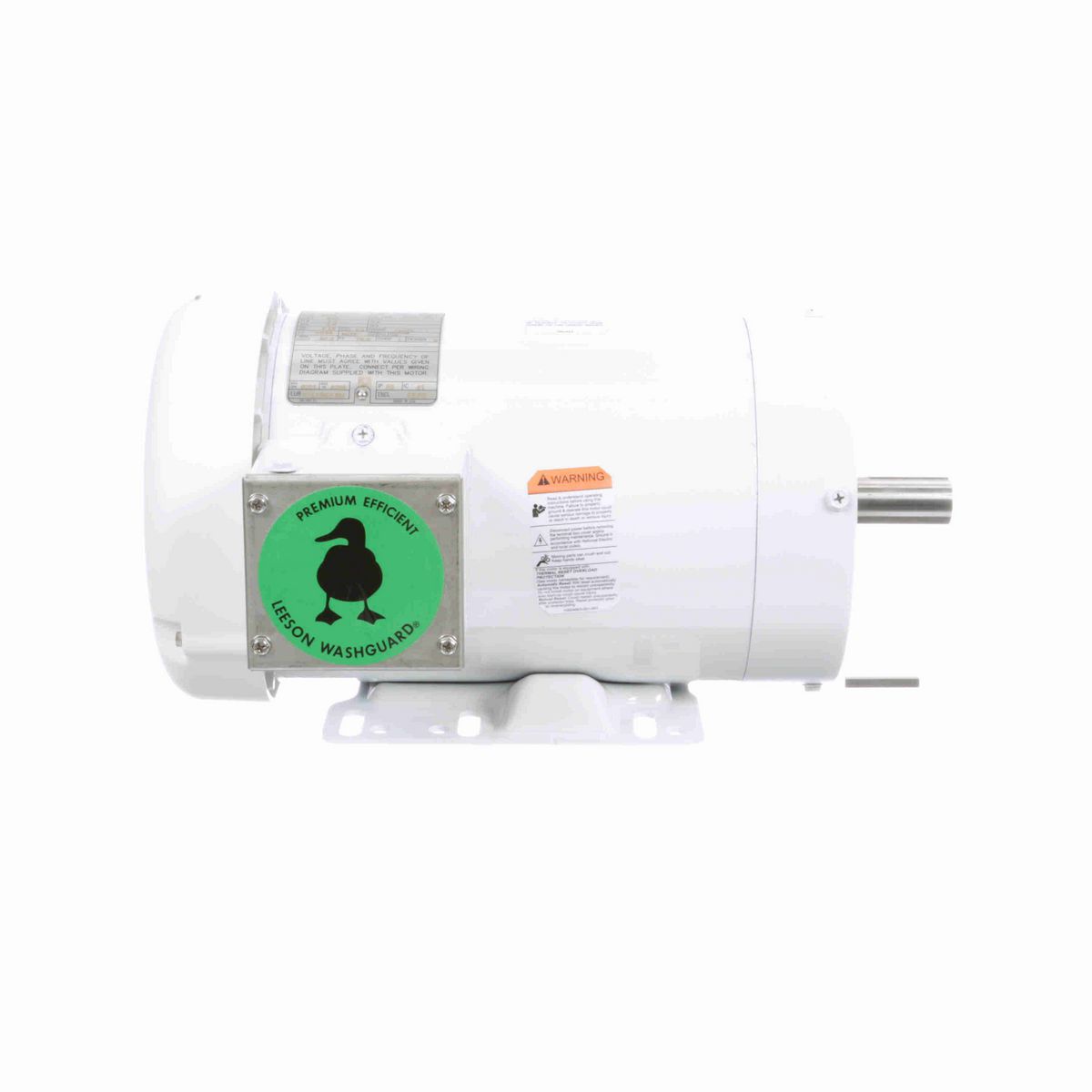 LEESON White Duck™ General Purpose Motor, 2 HP, 3 Ph, 60 Hz, 575 V, 1800 RPM, 145TC Frame, TEFC - 122330.00