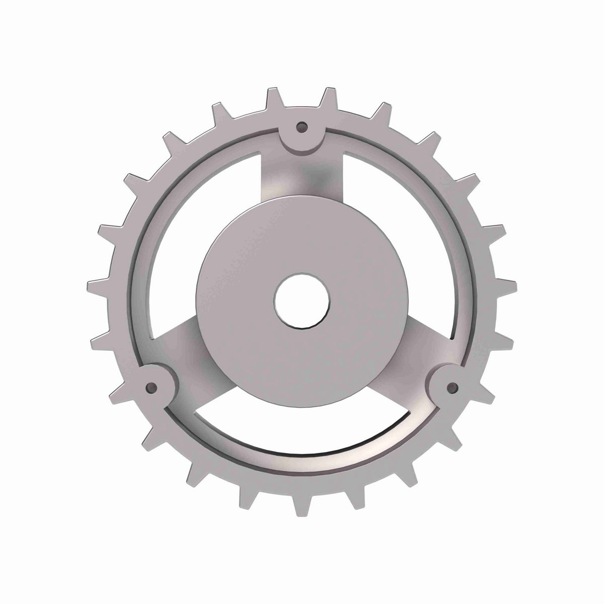 Rexnord 815 Series Solid One Piece Cast Iron Sprocket with 23 Teeth and a 3/4in Round Rough Stock Bore (RSB) - 401-161-4