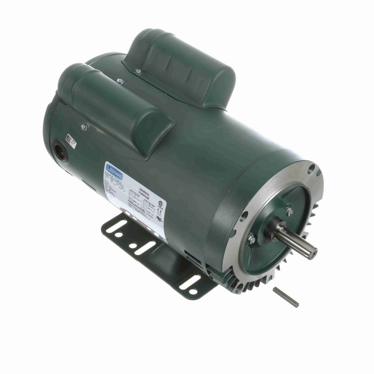 LEESON ecoSaver™ General Purpose Motor, 2 HP, 1 Ph, 60 Hz, 115/208-230 V, 1800 RPM, 56HC Frame, DP - E113281.00