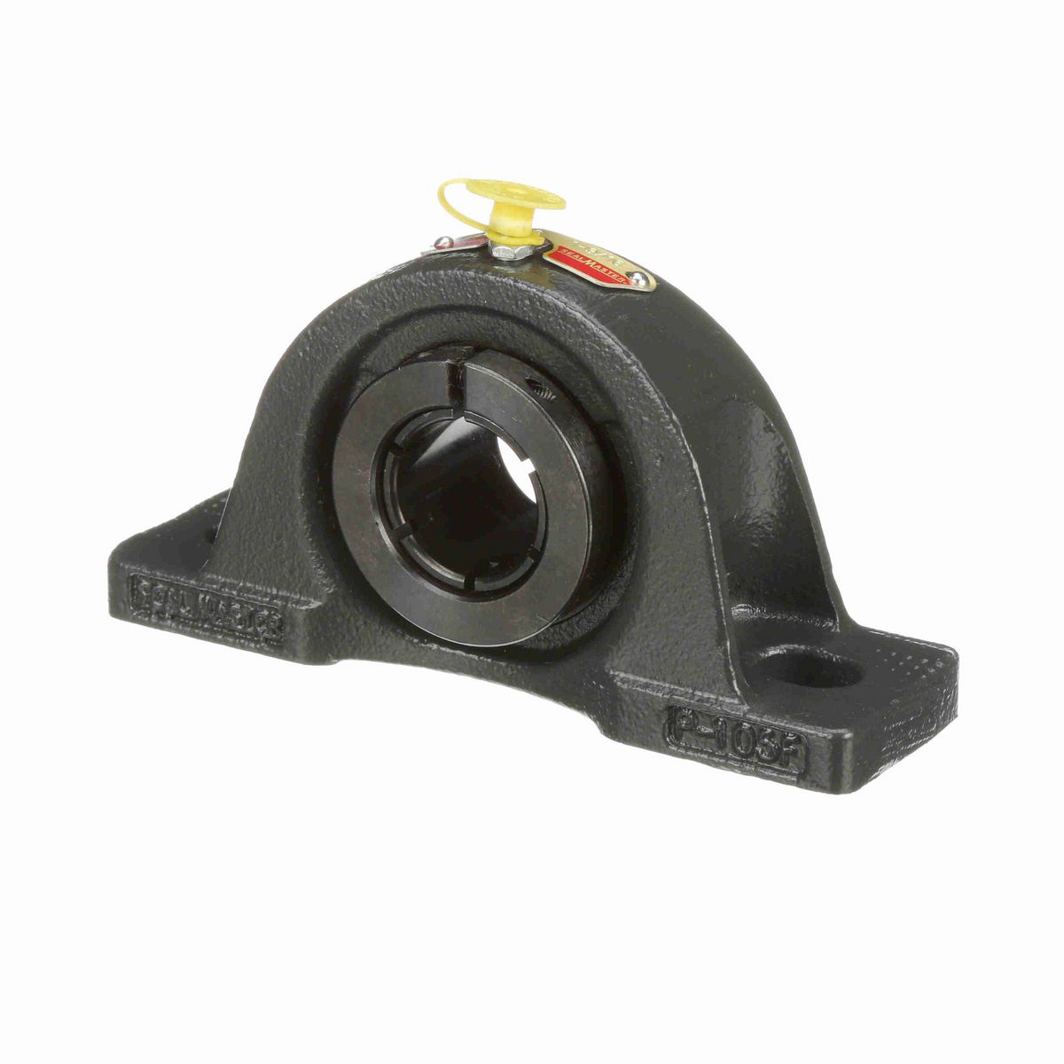 Sealmaster Mounted Cast Iron Two Bolt Low Base Pillow Block Ball Bearing - 52100 Bearing Steel, Black Oxided - Concentric Lock - NPL-19TC