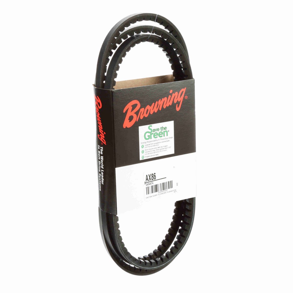 Browning EPDM Notched Belt 98% Efficient - AX86