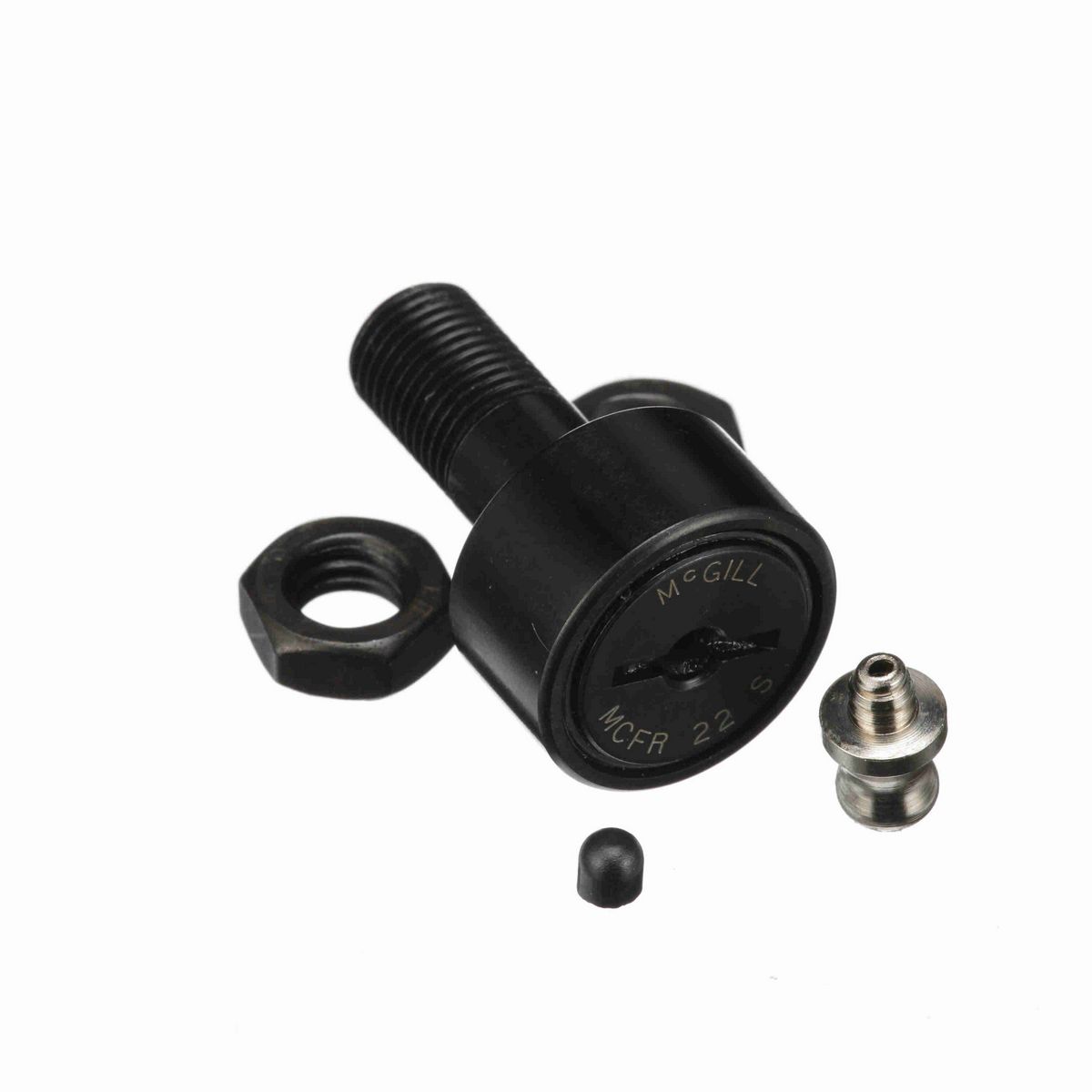 Опорный ролик с цапфой McGill CAMROL MCFR 22 S, бочкообразный, с уплотнением, со шлицем под отвёртку, метрический