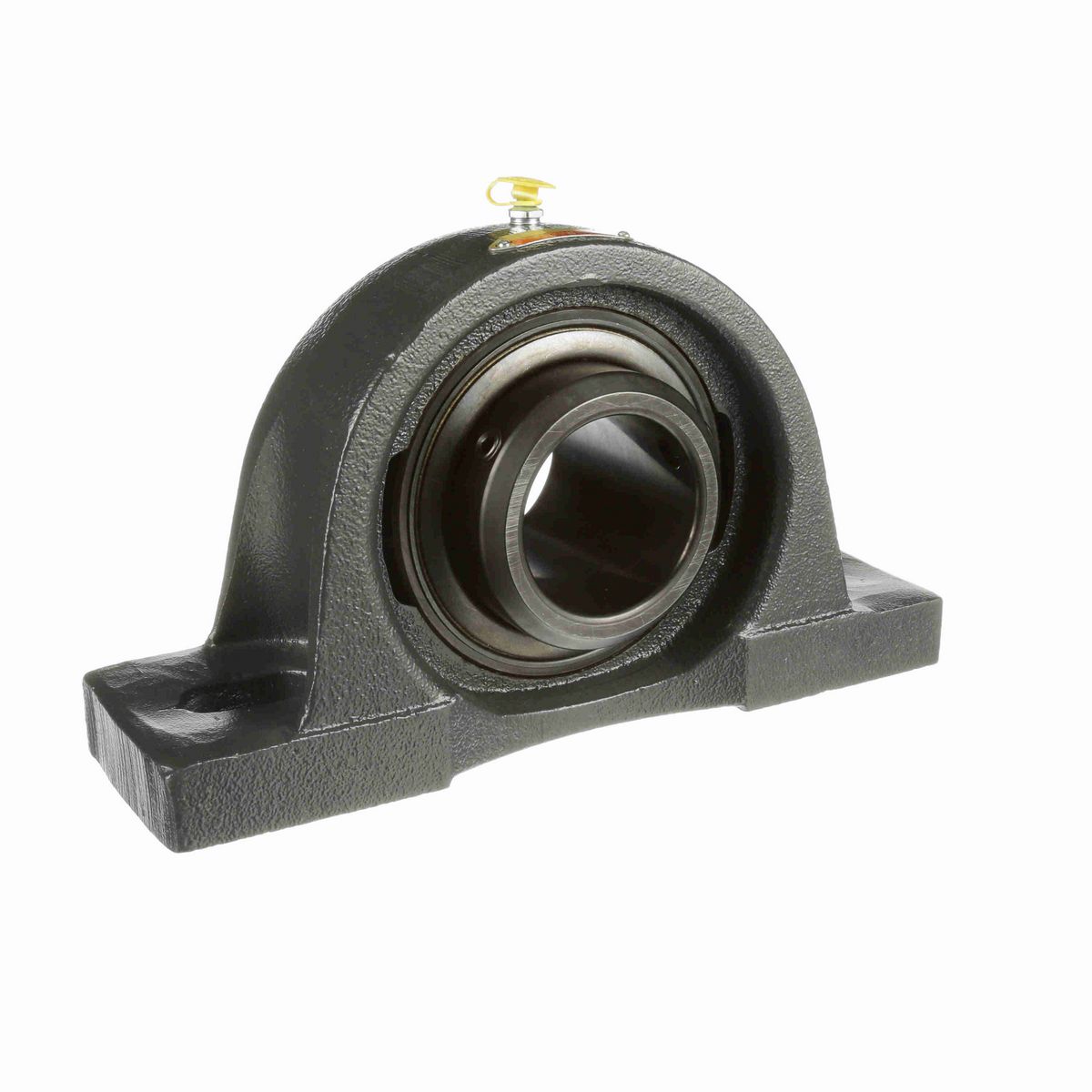 Sealmaster Mounted Cast Iron Two Bolt Pillow Block Ball Bearing - 52100 Bearing Steel, Black Oxided - Double Setscrew Lock - High Temperature & Air Handling Housing Fit, Noise Tested - MPD-39 HTA