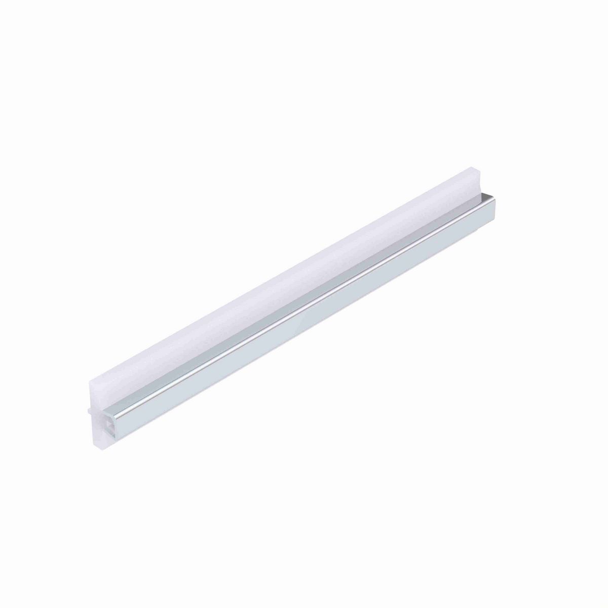 System Plast Tee Guide Rail: 1.7"W X 0.83"H X 96"L White UHMW-PE - VG-SST-1.70-8